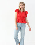 Lady Liberty Top - Red
