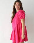 Maddie Dress - Hot Pink