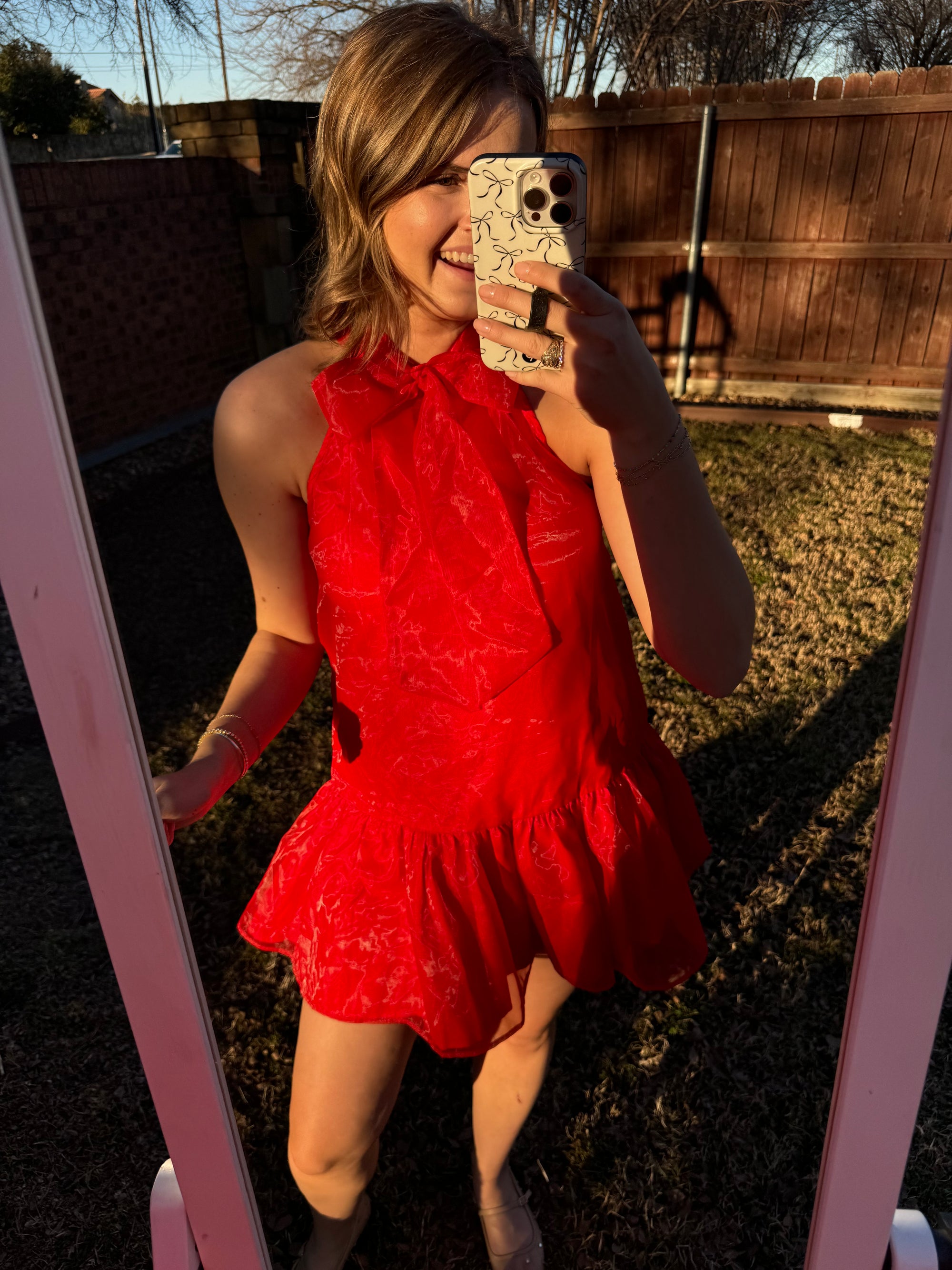 Ava Dress - RED