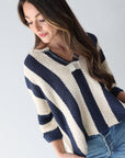 Nautical Stripe Top - Navy