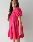Maddie Dress - Hot Pink