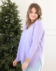 First Class Pullover - Lavender