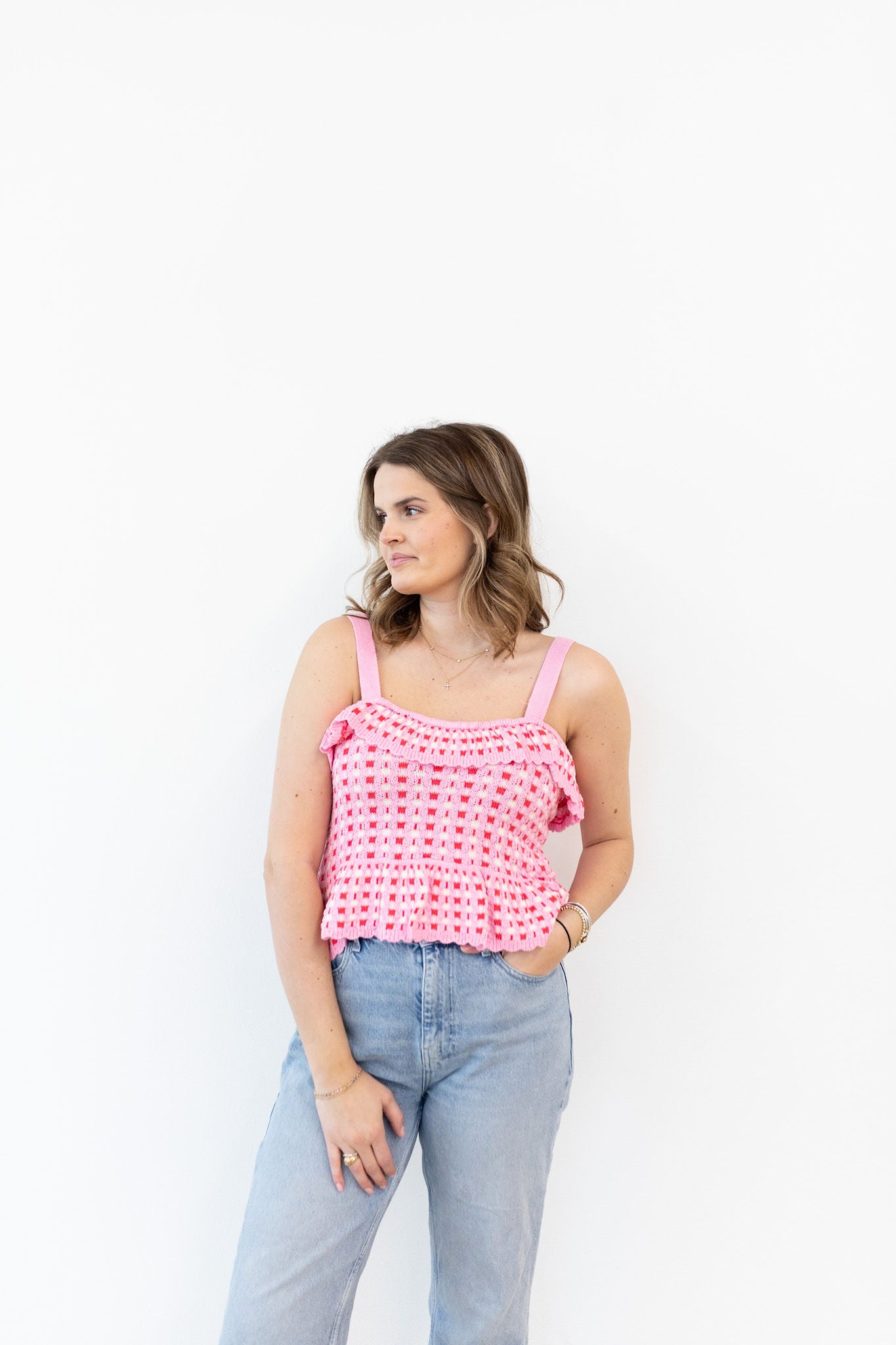 Pink Knit Tank