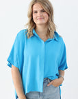 Hidden Gem Top - Ocean Blue