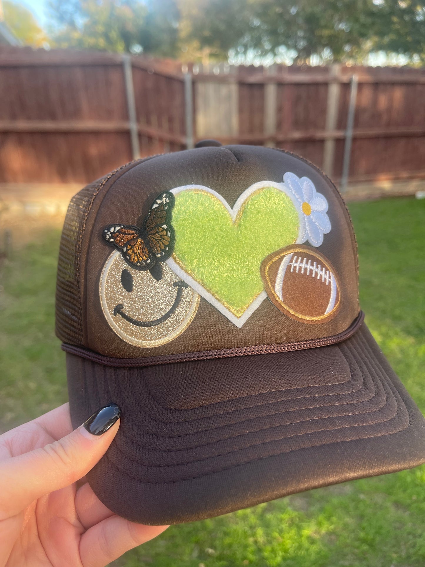 Custom Trucker Cap - Sage Football