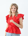 Lady Liberty Top - Red