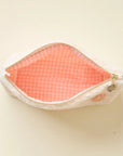 Pink Flower Sherpa Pouch