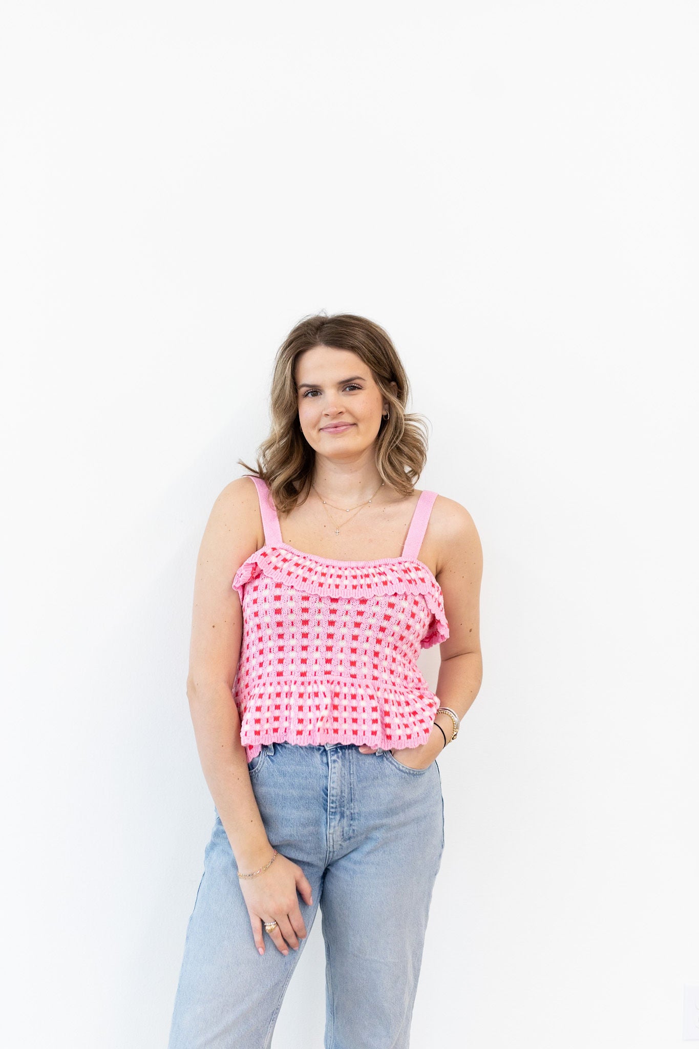 Pink Knit Tank