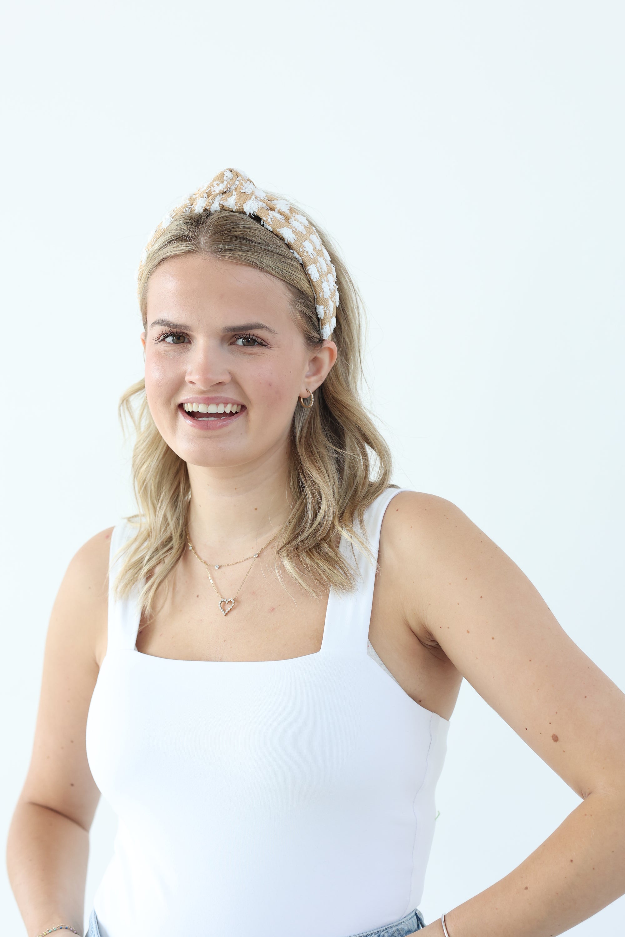 Tan Raffia Headband