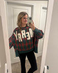 Very Merry Plaid Pullover - GREEN