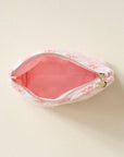 Pink Check Sherpa Pouch