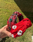 Santa + Plaid Headbands