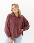 Jetsetter Pullover - Maroon