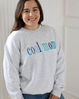 Cool Mom Pullover - Blue Hues