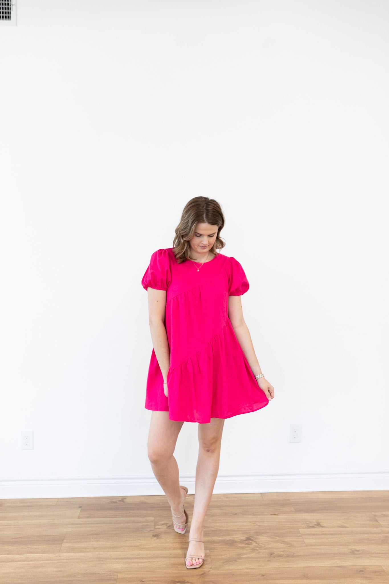 Maddie Dress - Hot Pink