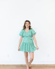 Emerald Belted Dress