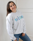 Cool Mom Pullover - Blue Hues
