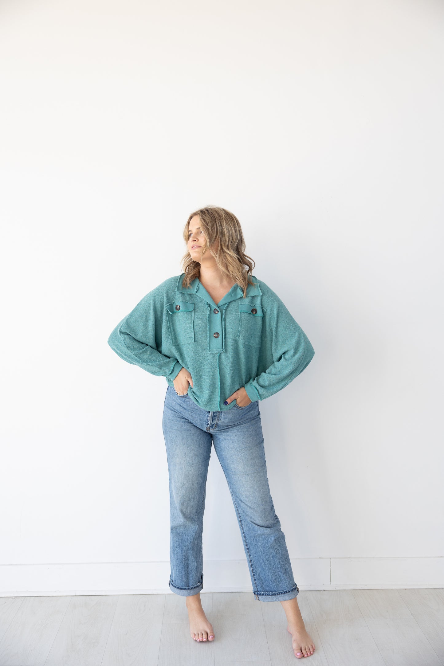 Jetsetter Pullover - Teal