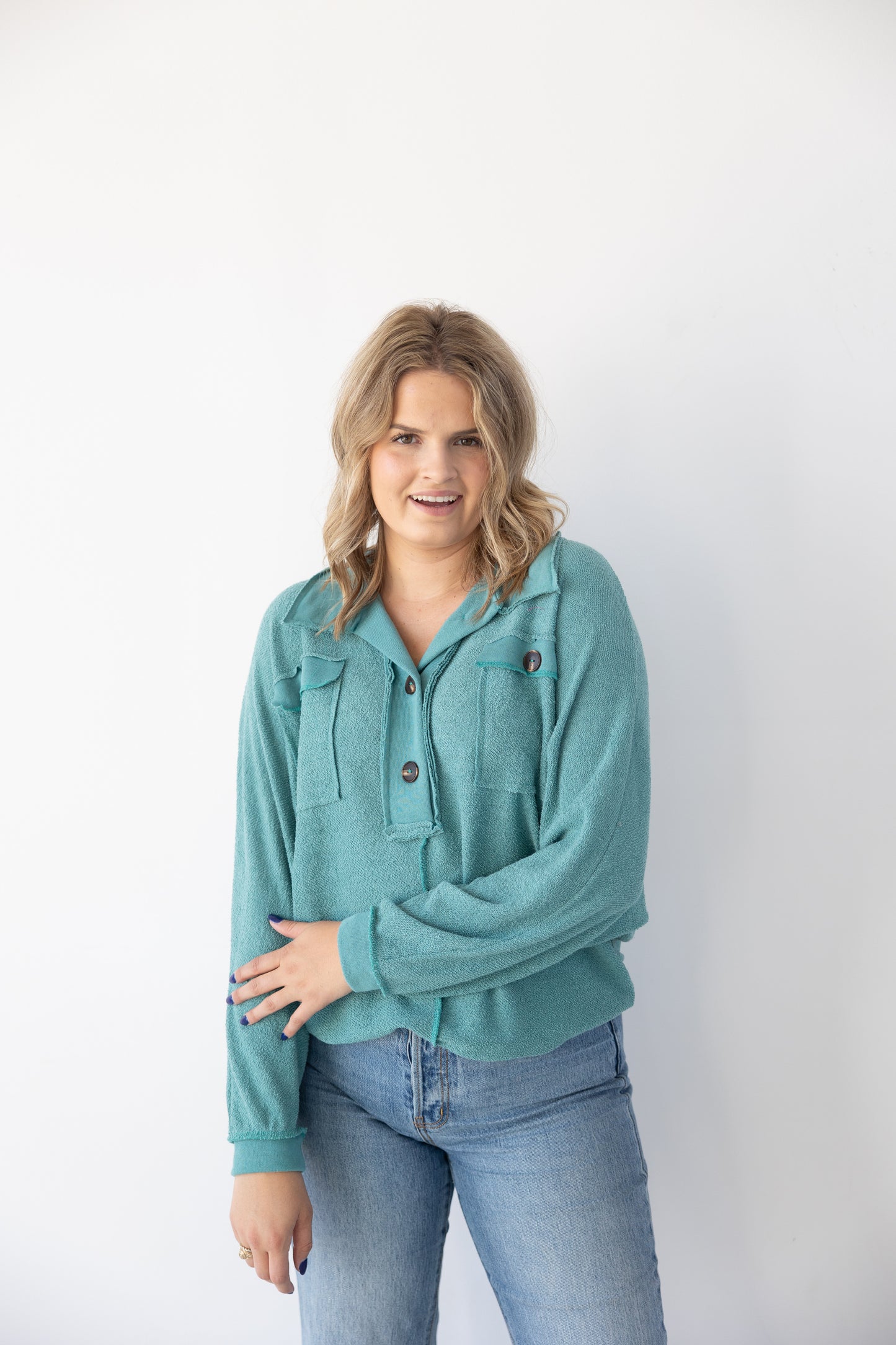 Jetsetter Pullover - Teal