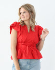 Lady Liberty Top - Red