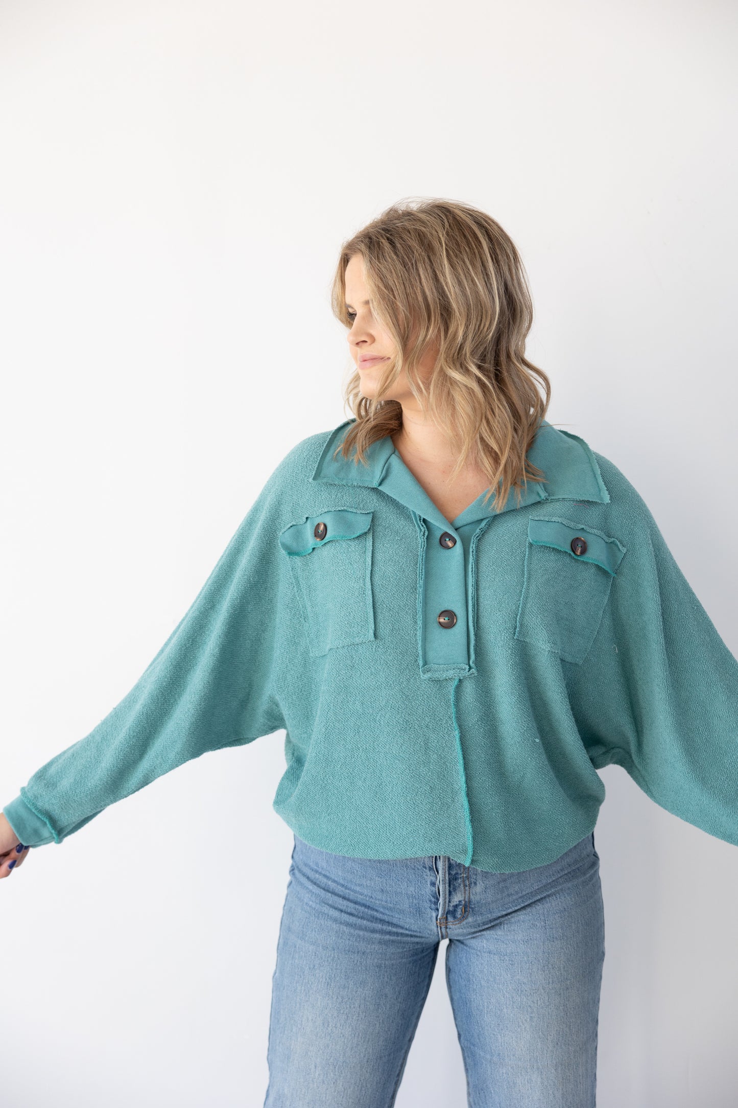 Jetsetter Pullover - Teal