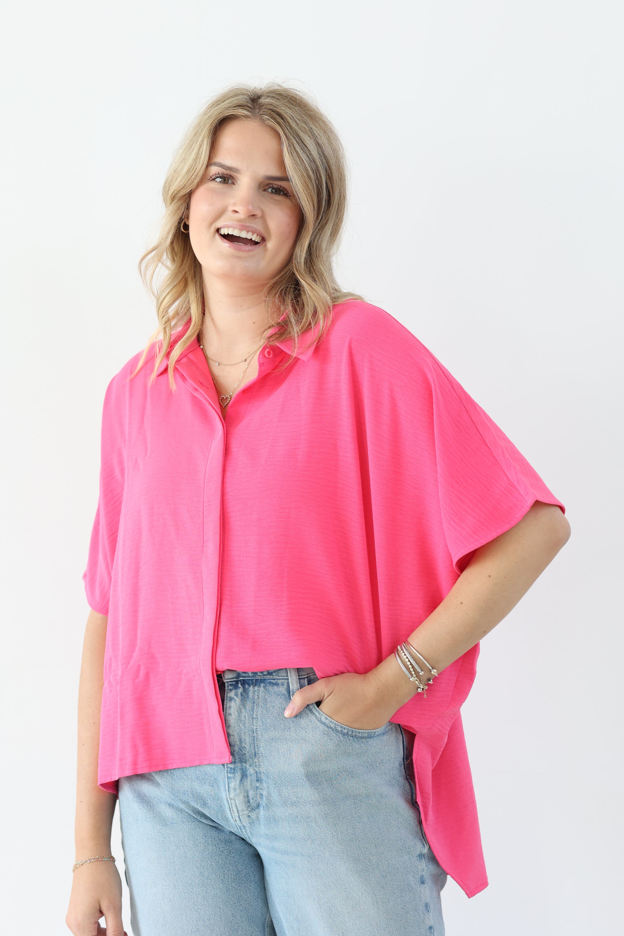 Hidden Gem Top - Pink