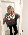 Very Merry Plaid Pullover - GREEN