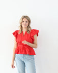Lady Liberty Top - Red