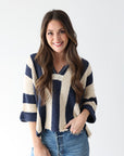 Nautical Stripe Top - Navy