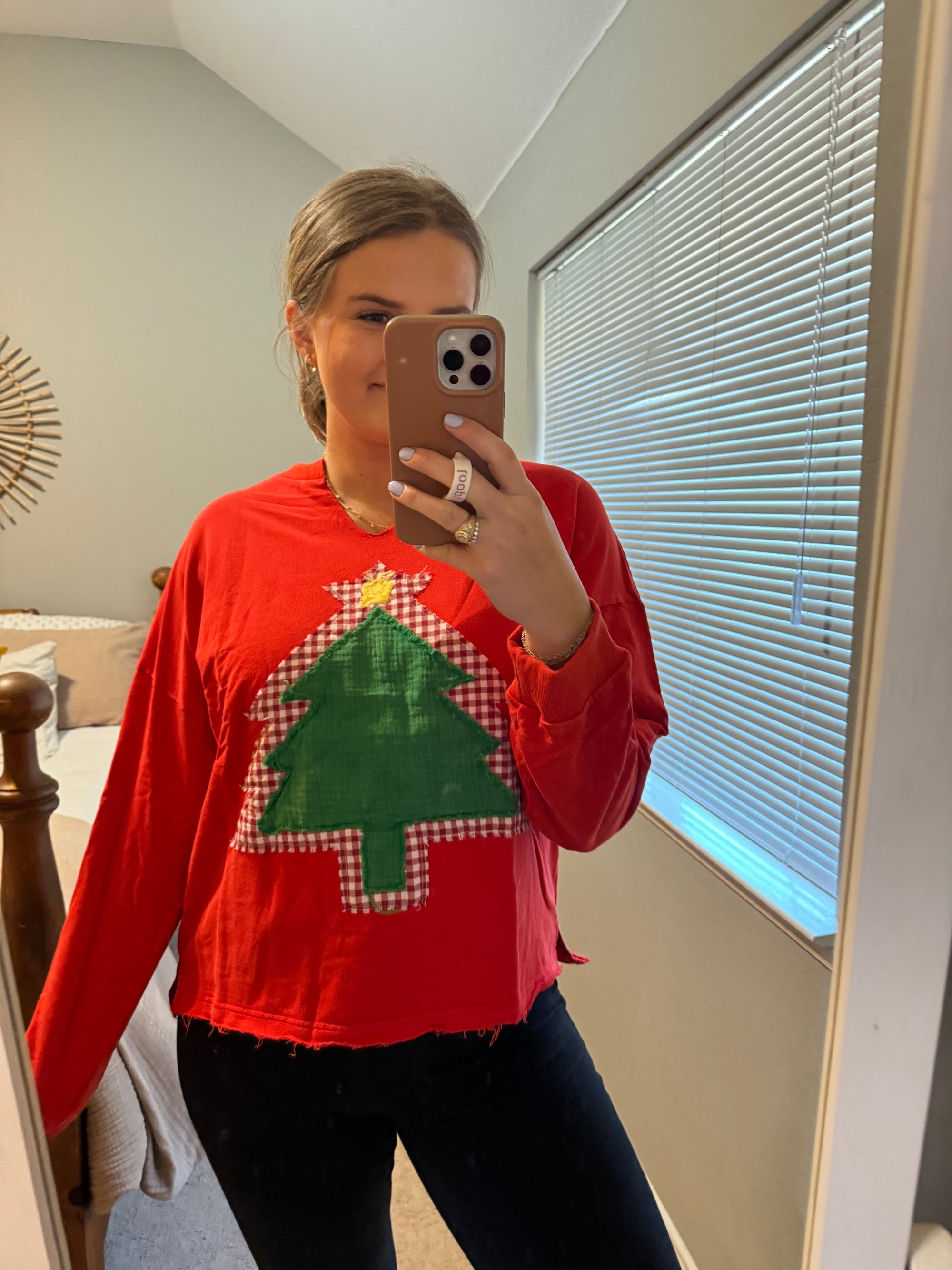 Christmas Tree Patch Pullover
