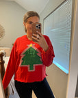 Christmas Tree Patch Pullover