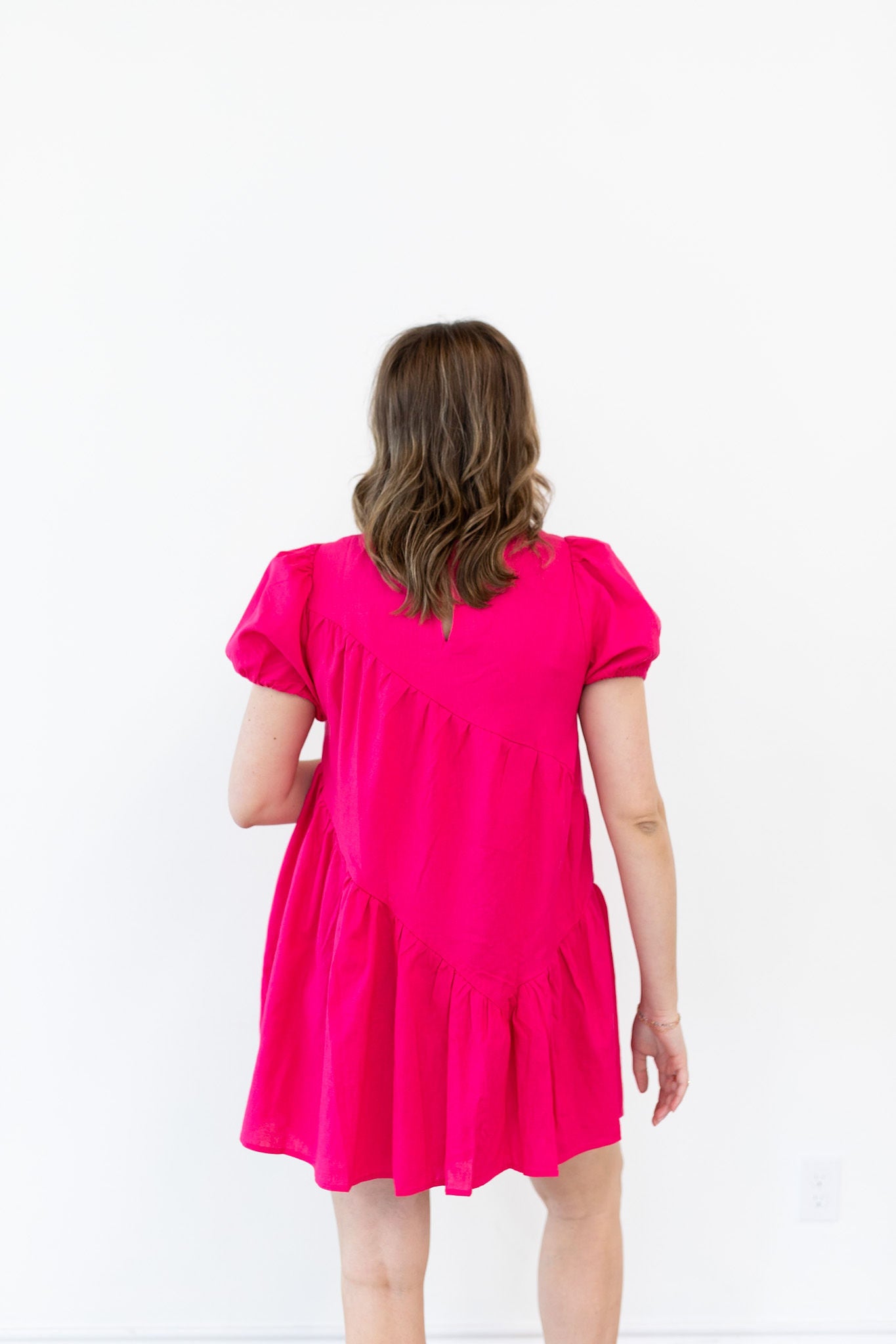 Maddie Dress - Hot Pink