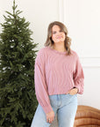 Karly Ribbed Top - Mauve