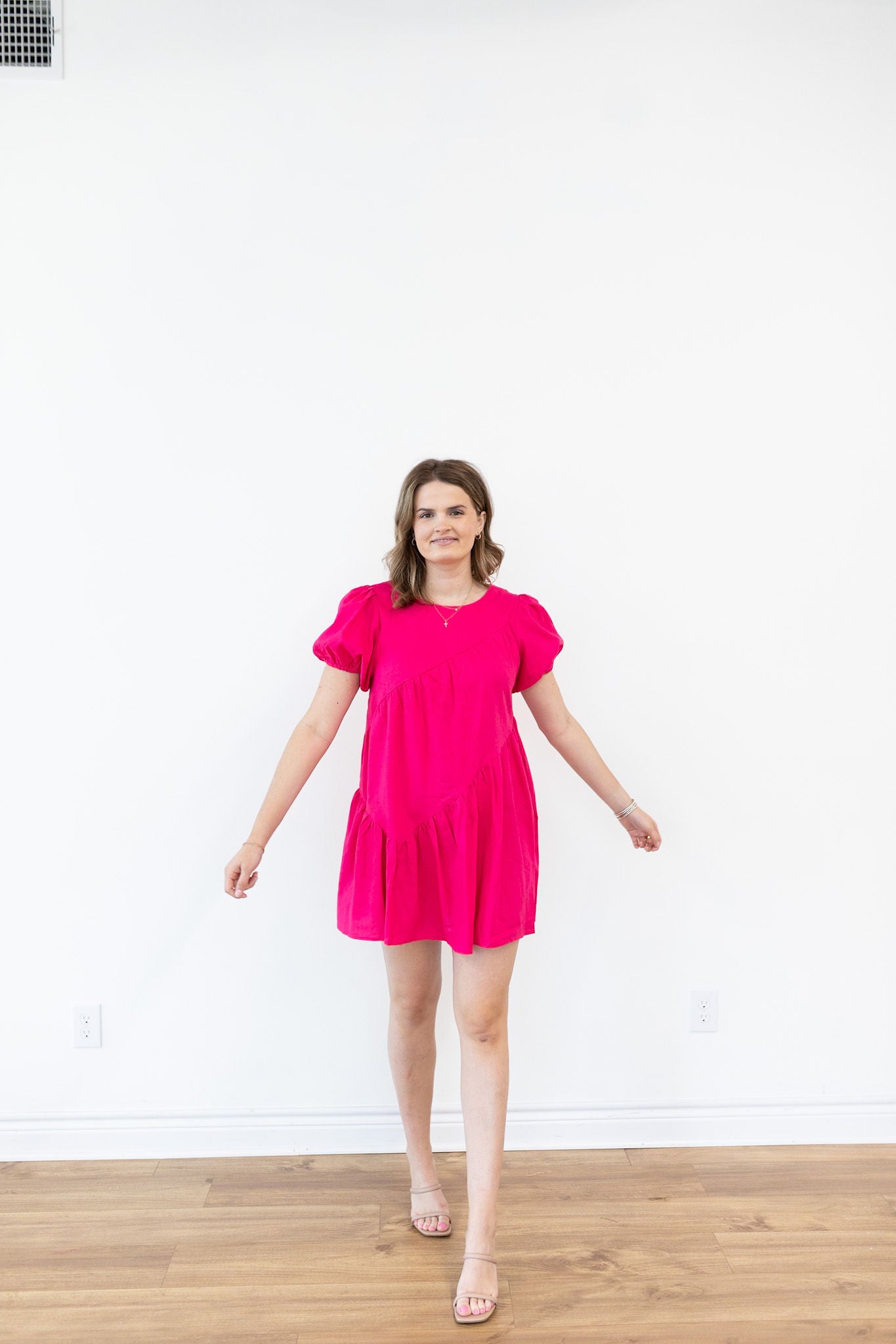 Maddie Dress - Hot Pink