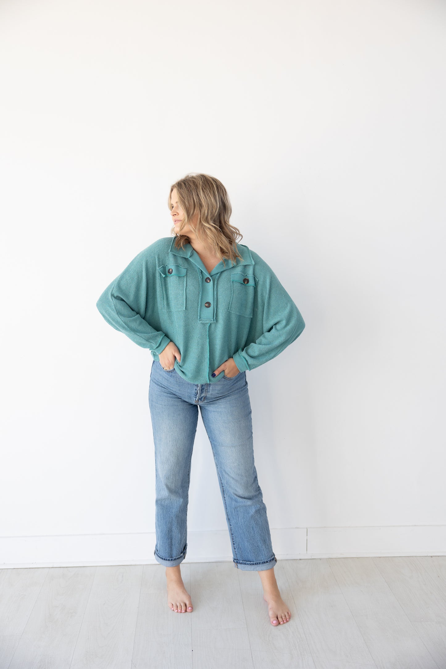 Jetsetter Pullover - Teal