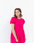 Maddie Dress - Hot Pink