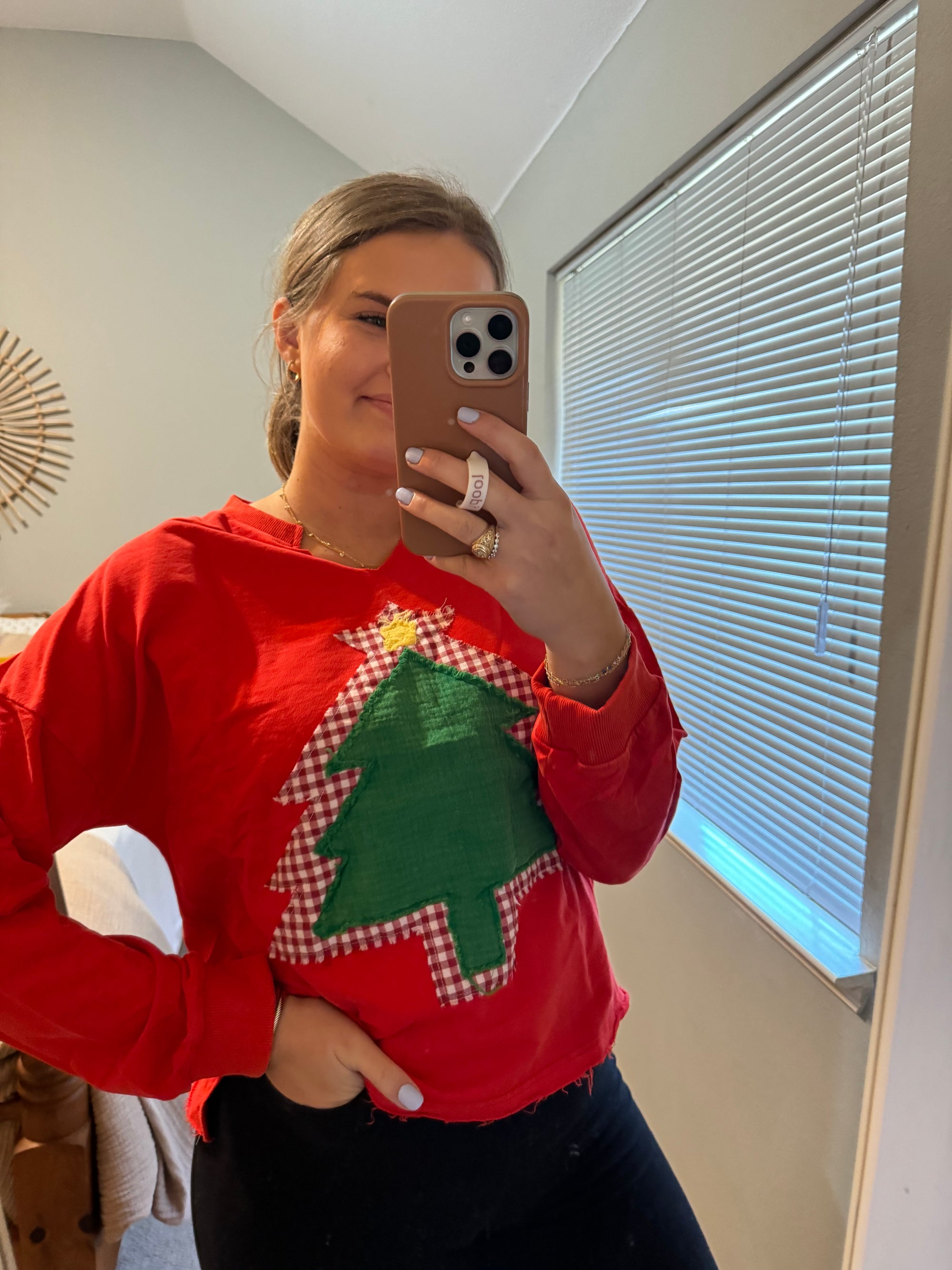 Christmas Tree Patch Pullover