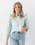 Lover Eyelet Top - Blue