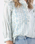 Lover Eyelet Top - Blue