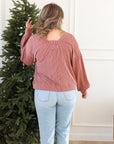 Karly Ribbed Top - Rust