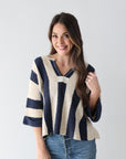 Nautical Stripe Top - Navy