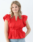 Lady Liberty Top - Red