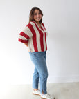 Nautical Stripe Top - Berry
