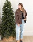 *DOORBUSTER* Brown Teddy Coat