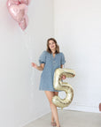 Bella Dress - Denim