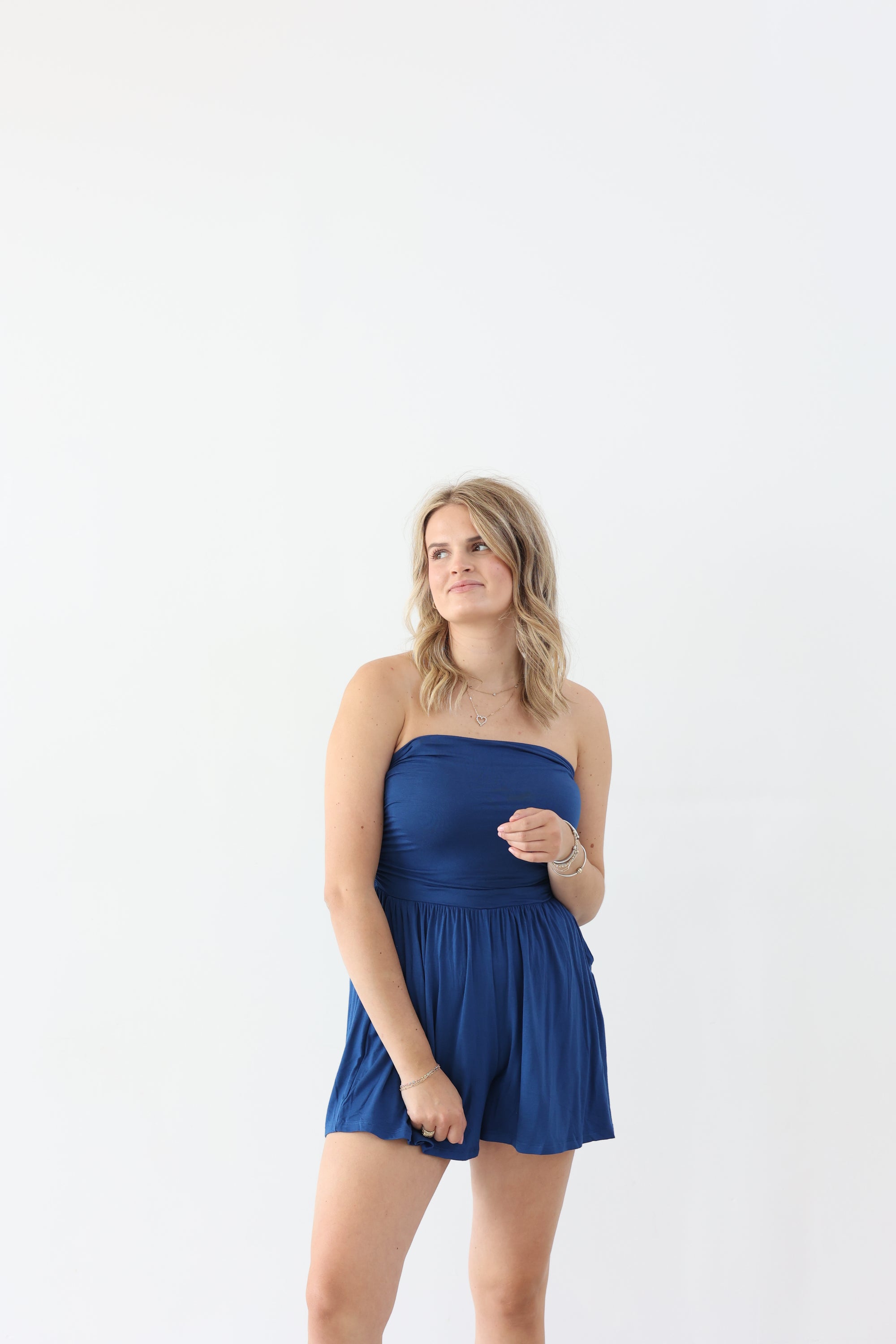 Seas the Day Romper - Blue