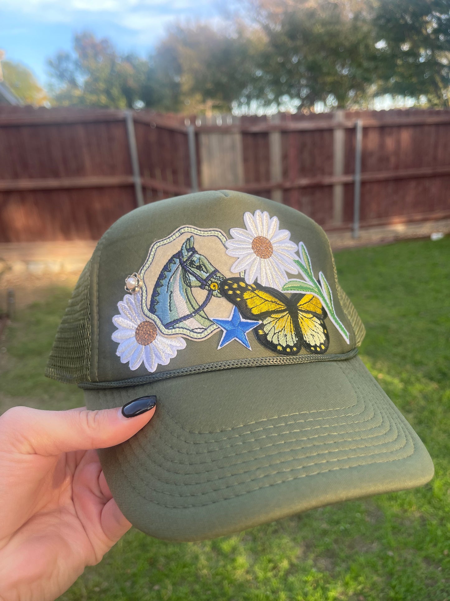Custom Trucker Cap - Boho Horse