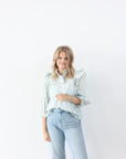 Lover Eyelet Top - Blue