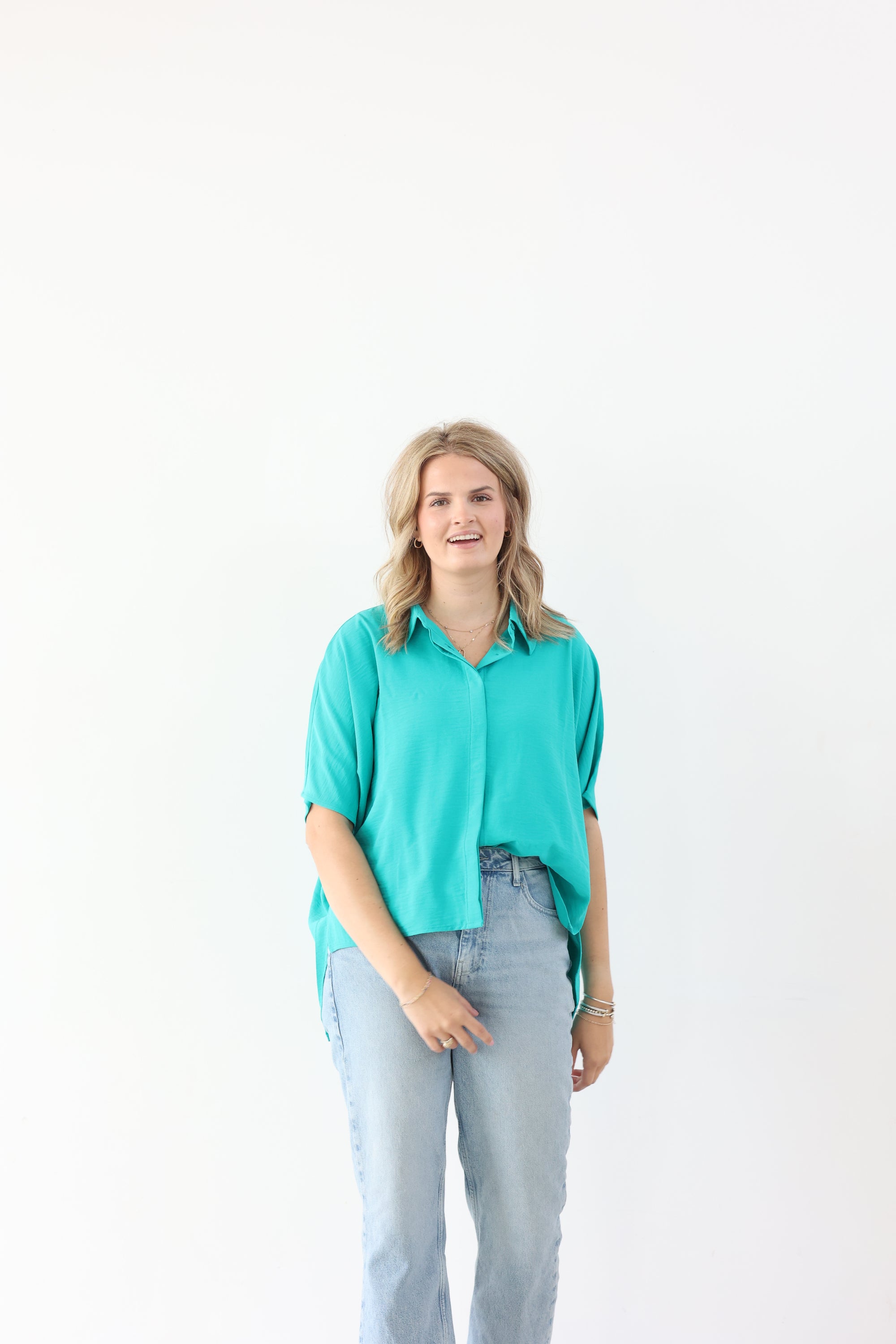 Hidden Gem Top - Aqua
