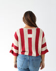 Nautical Stripe Top - Berry